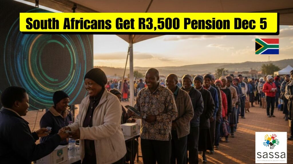 South Africans Get R3,500 Pension Dec 5