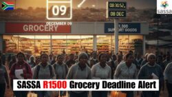 Last Chance: Apply for SASSA’s R1,500 Grocery Support Before the 9 December Deadline